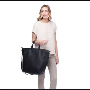 CUYANA Black Oversized Carryall Tote